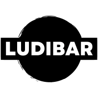 Logo Ludibar noir sur fond blanc